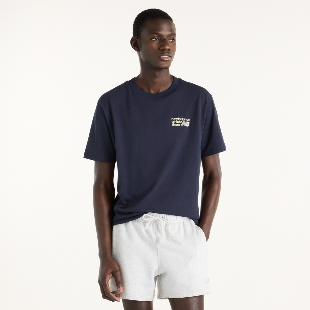 Koszulka męska New Balance MT41908DNT – granatowa