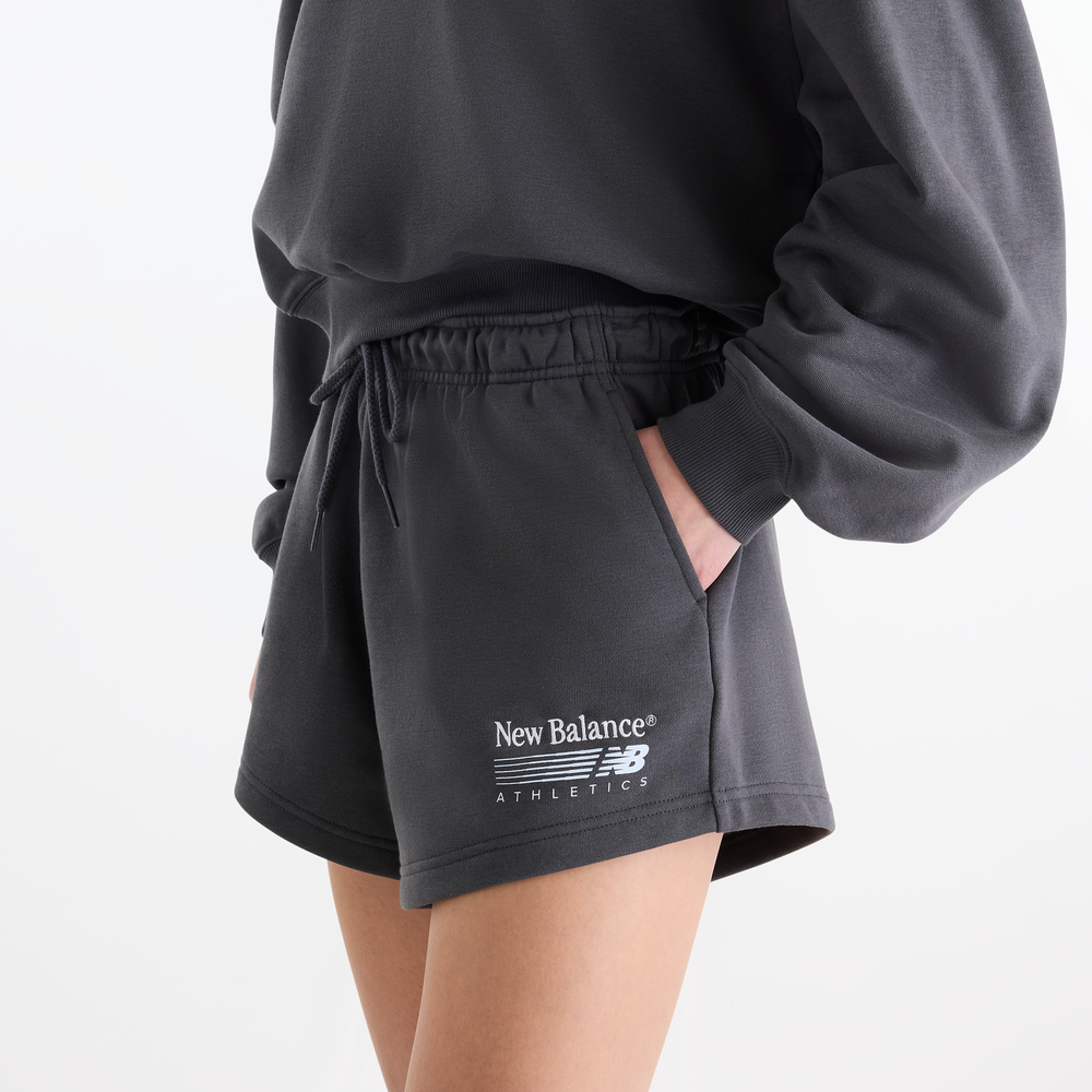 Spodenki damskie New Balance Trackside – szare