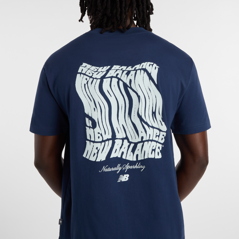 Koszulka męska New Balance MT61B2STNNY – granatowa