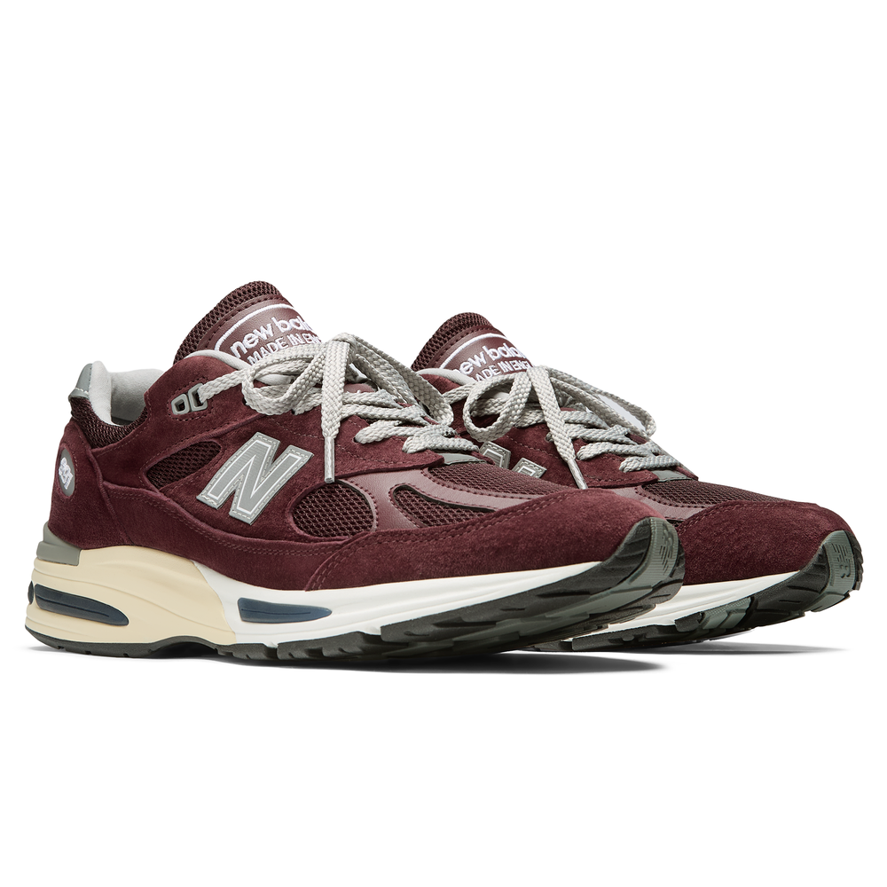 Buty unisex New Balance U991AU2 – bordowe