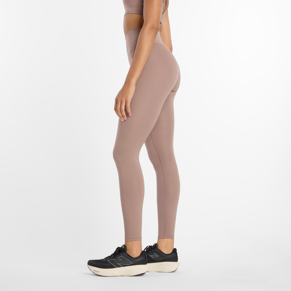 Legginsy damskie New Balance WP51126EAS – beżowe