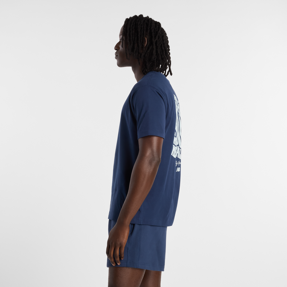 Koszulka męska New Balance MT61B2STNNY – granatowa