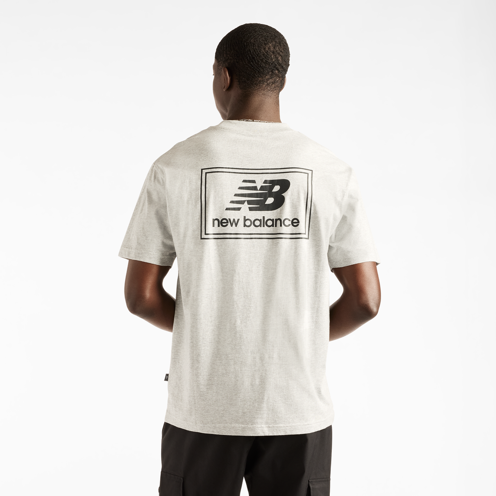 Koszulka męska New Balance Woven Label – szara