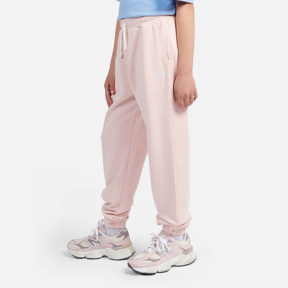 Spodnie dziecięce New Balance LAKG0058PIE – różowe