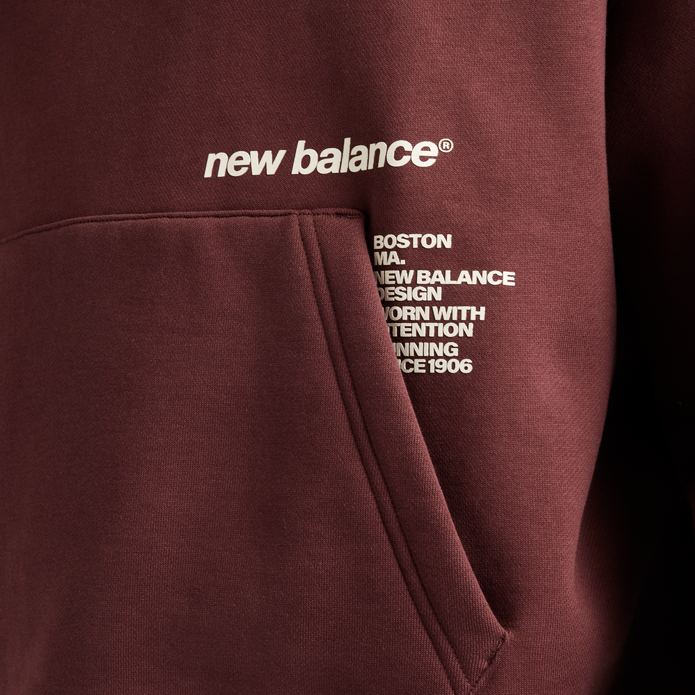 Bluza męska New Balance Street Classics – bordowa