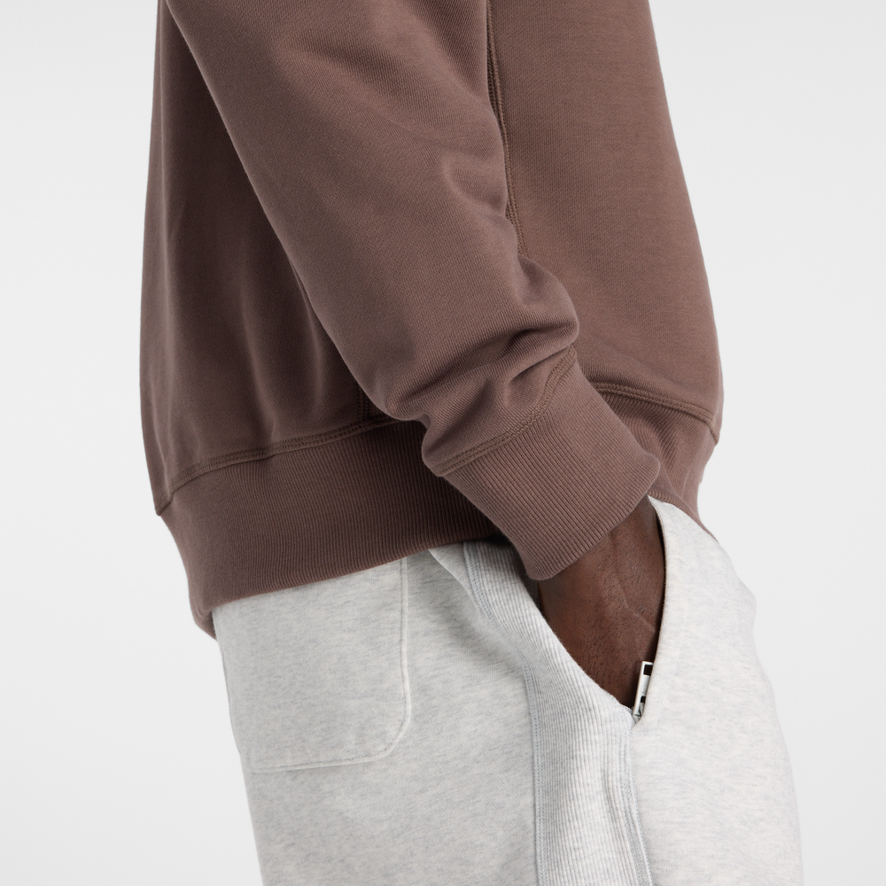 Bluza męska New Balance MT41547ABP – brązowa