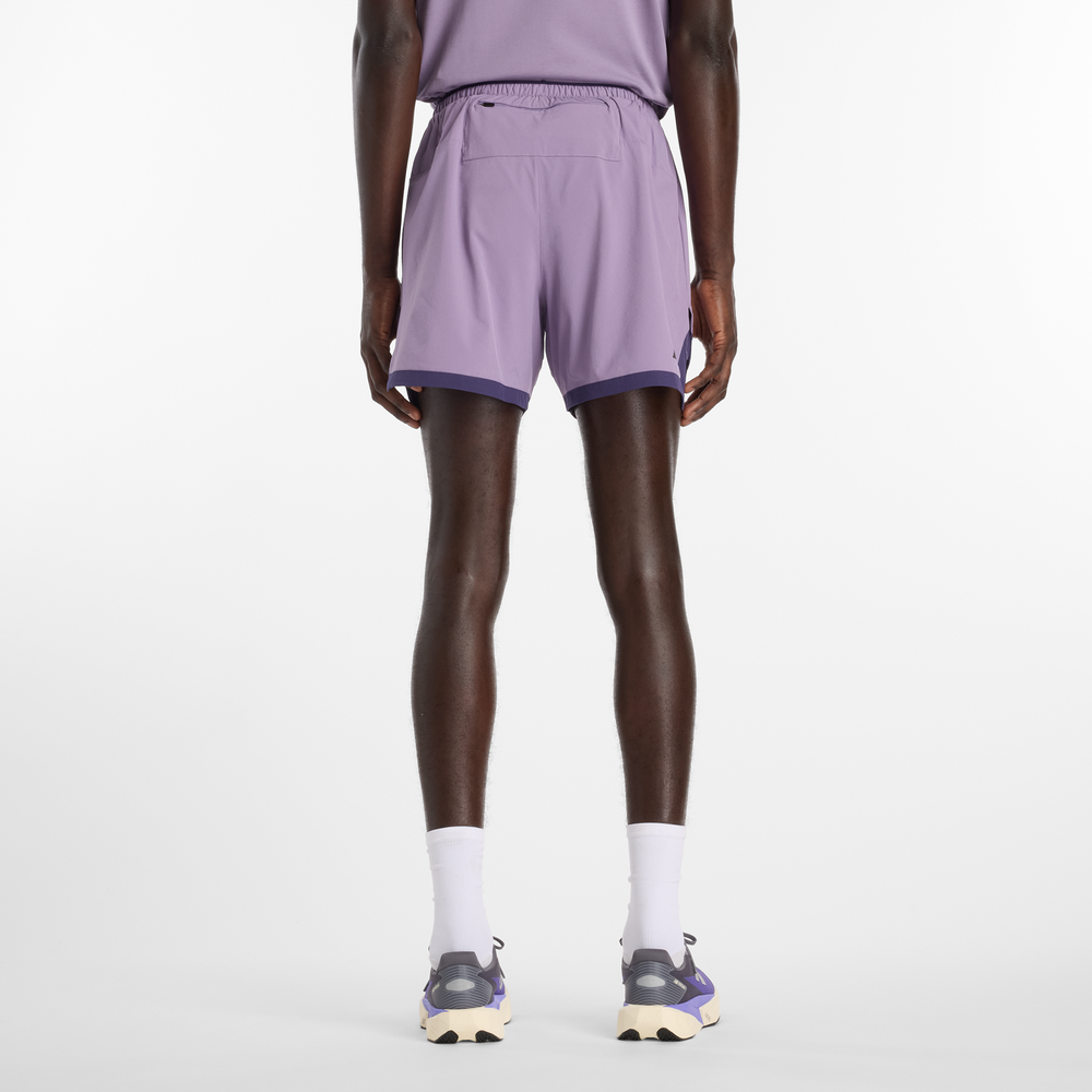 Spodenki męskie New Balance MB6180TAAA5 – fioletowe