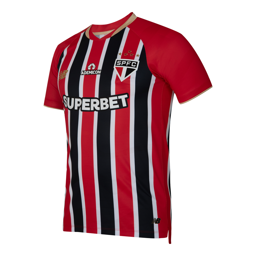 Koszulka męska New Balance Sao Paulo FC MT831835AWY – czerwona
