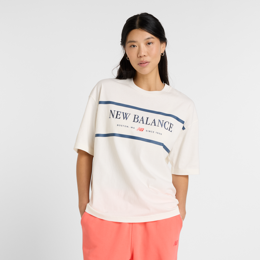 Koszulka damska New Balance WT51910SST – beżowa