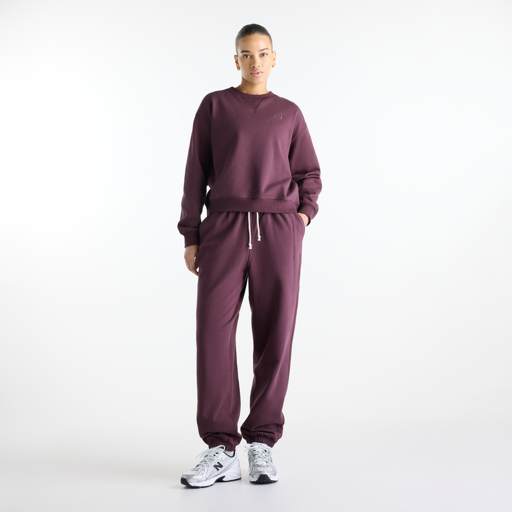 Spodnie damskie New Balance Athletics – fioletowe