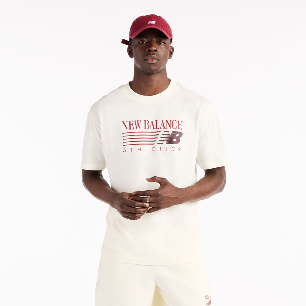 Koszulka męska New Balance MT62U0E0AGA – beżowa