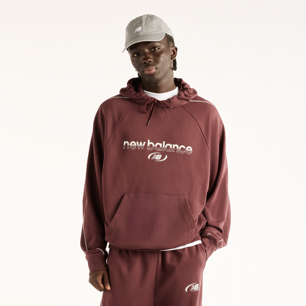 Bluza męska New Balance MT62W318YLR – bordowa