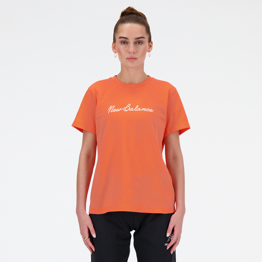 Koszulka damska New Balance WT41909GFR – pomarańczowa