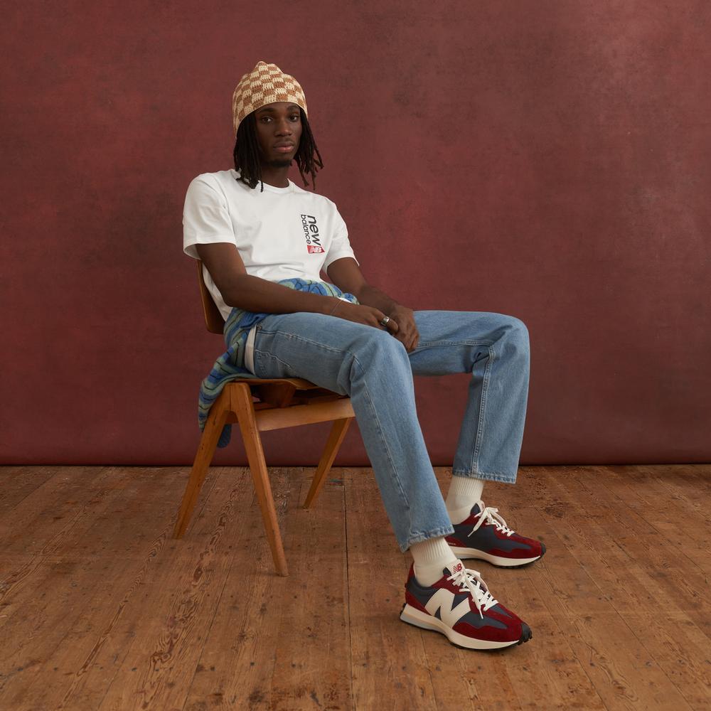 Buty New Balance MS327MR – czerwono–granatowe