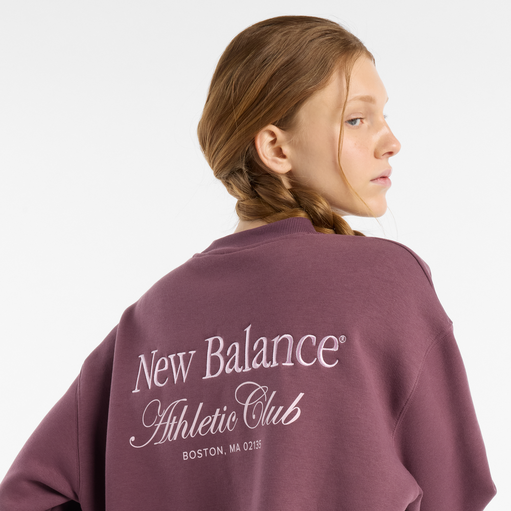 Bluza damska New Balance WT51949FDP  – bordowa