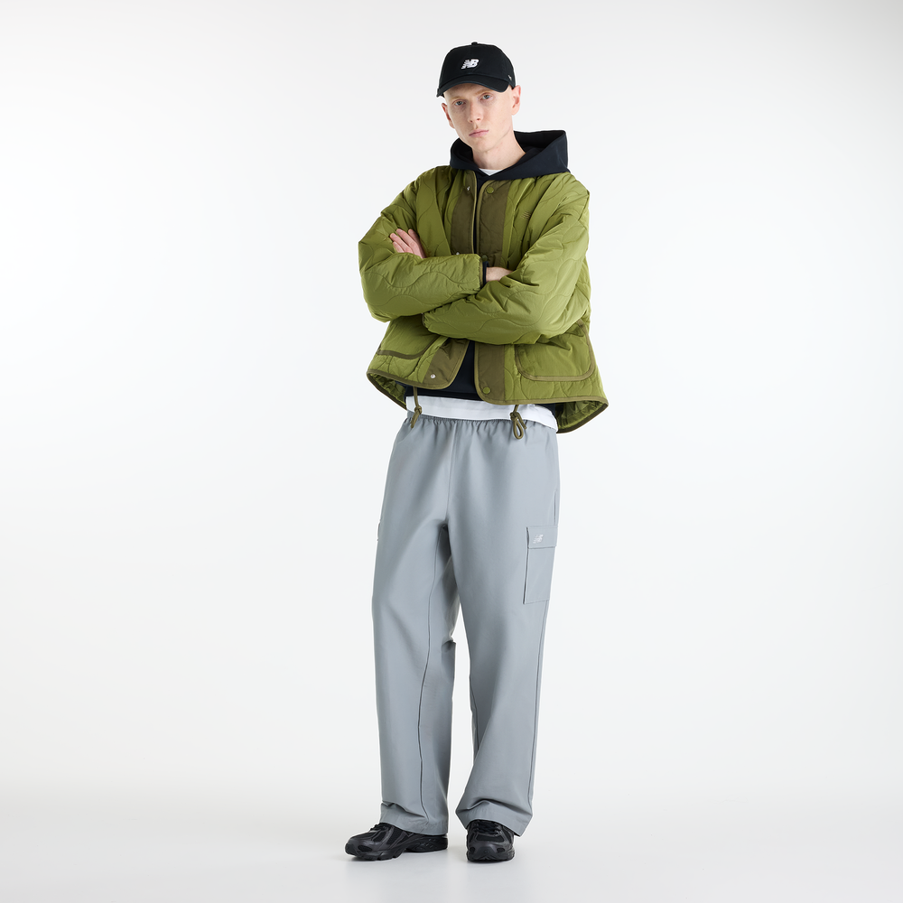 Kurtka męska New Balance Quilted Bomber – zielona