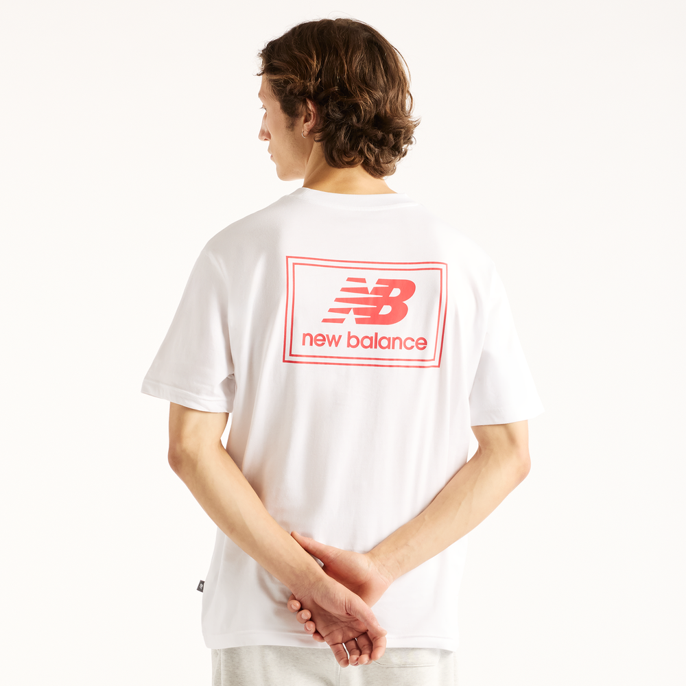 Koszulka męska New Balance Woven Label – biała