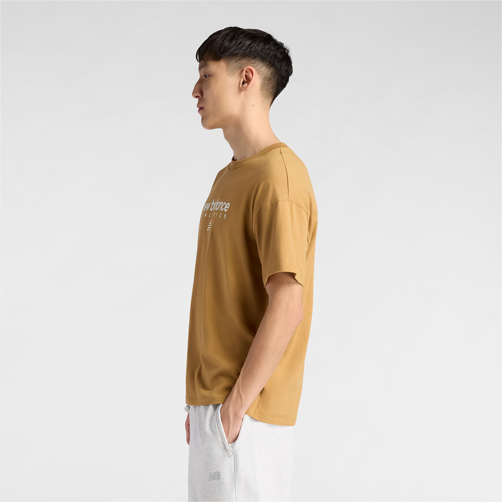 Koszulka męska New Balance MT61D0U5ABG – pomarańczowa