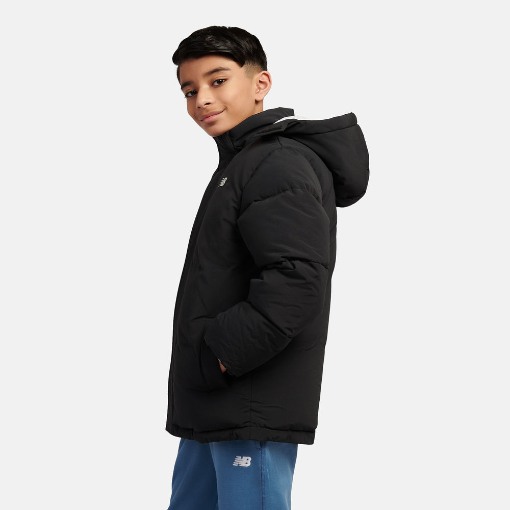 Kurtka dziecięca New Balance LAKB0287BK – czarna