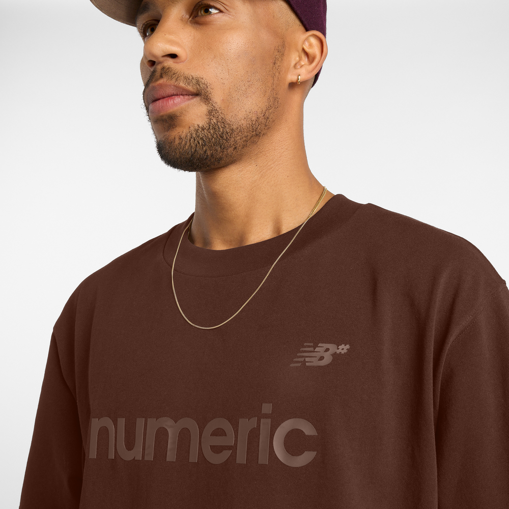 Koszulka męska New Balance Numeric MT51955ROK – brązowa