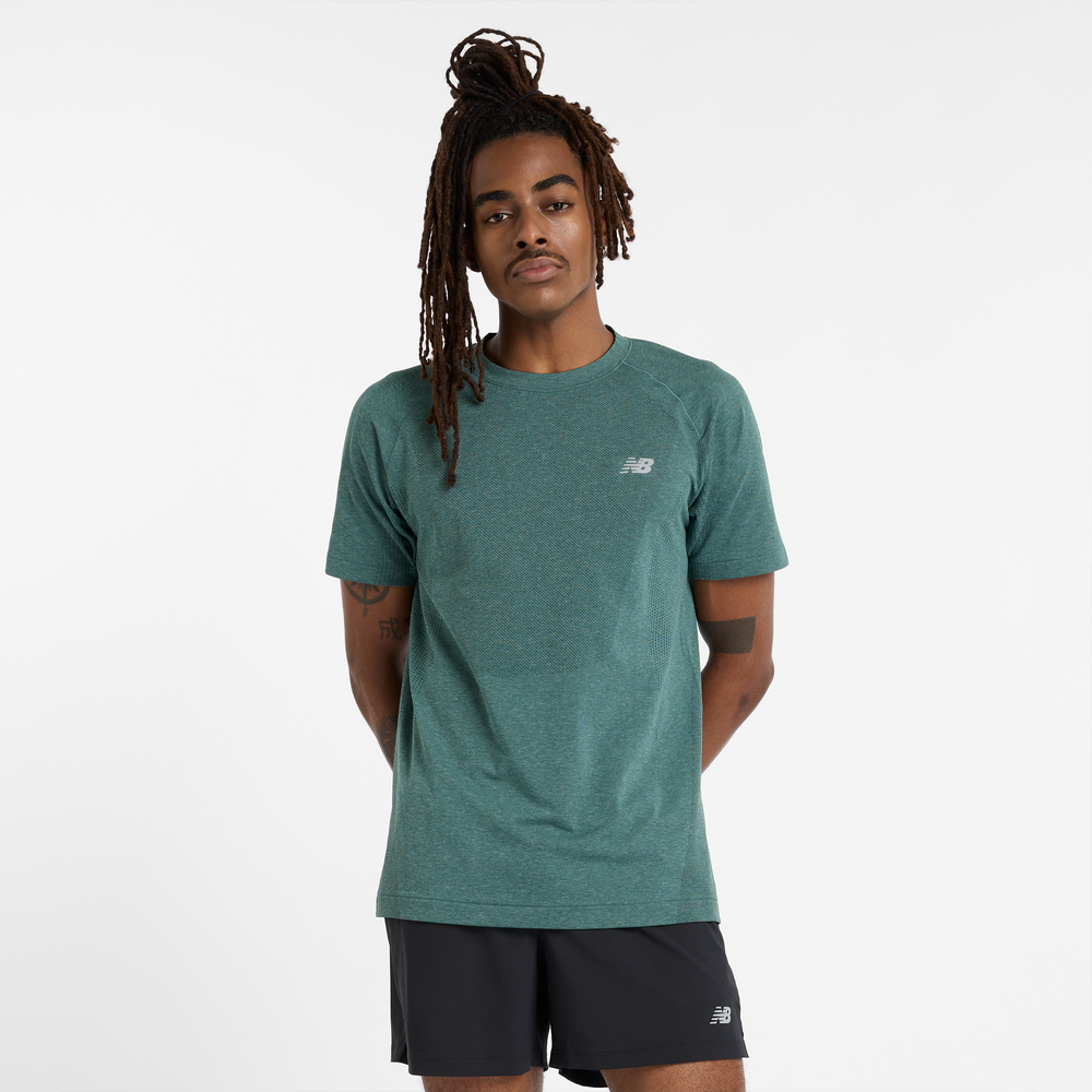 Koszulka męska New Balance MT41080NUS – zielona