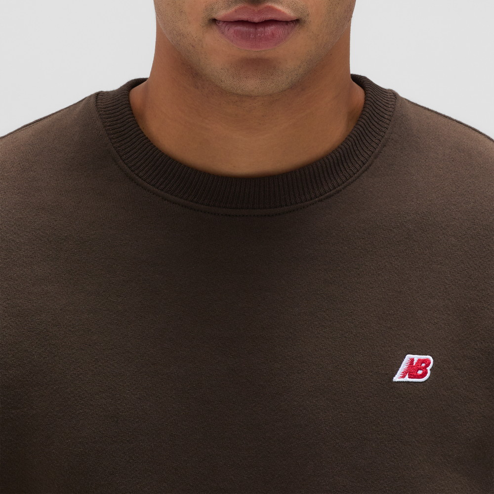 Bluza męska New Balance MADE in USA MT43541RHE – brązowa