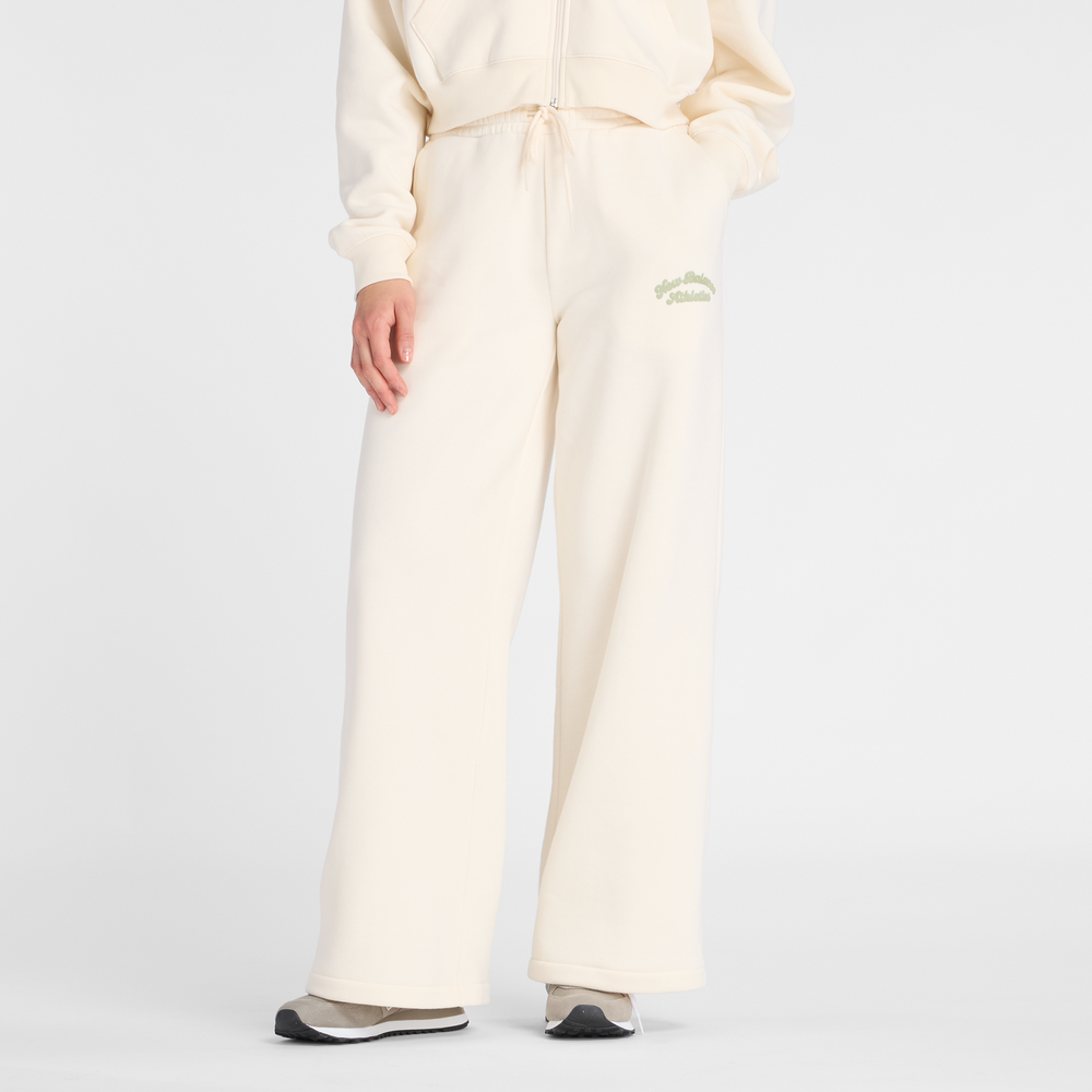 Spodnie damskie New Balance WP53902PEF – beżowe