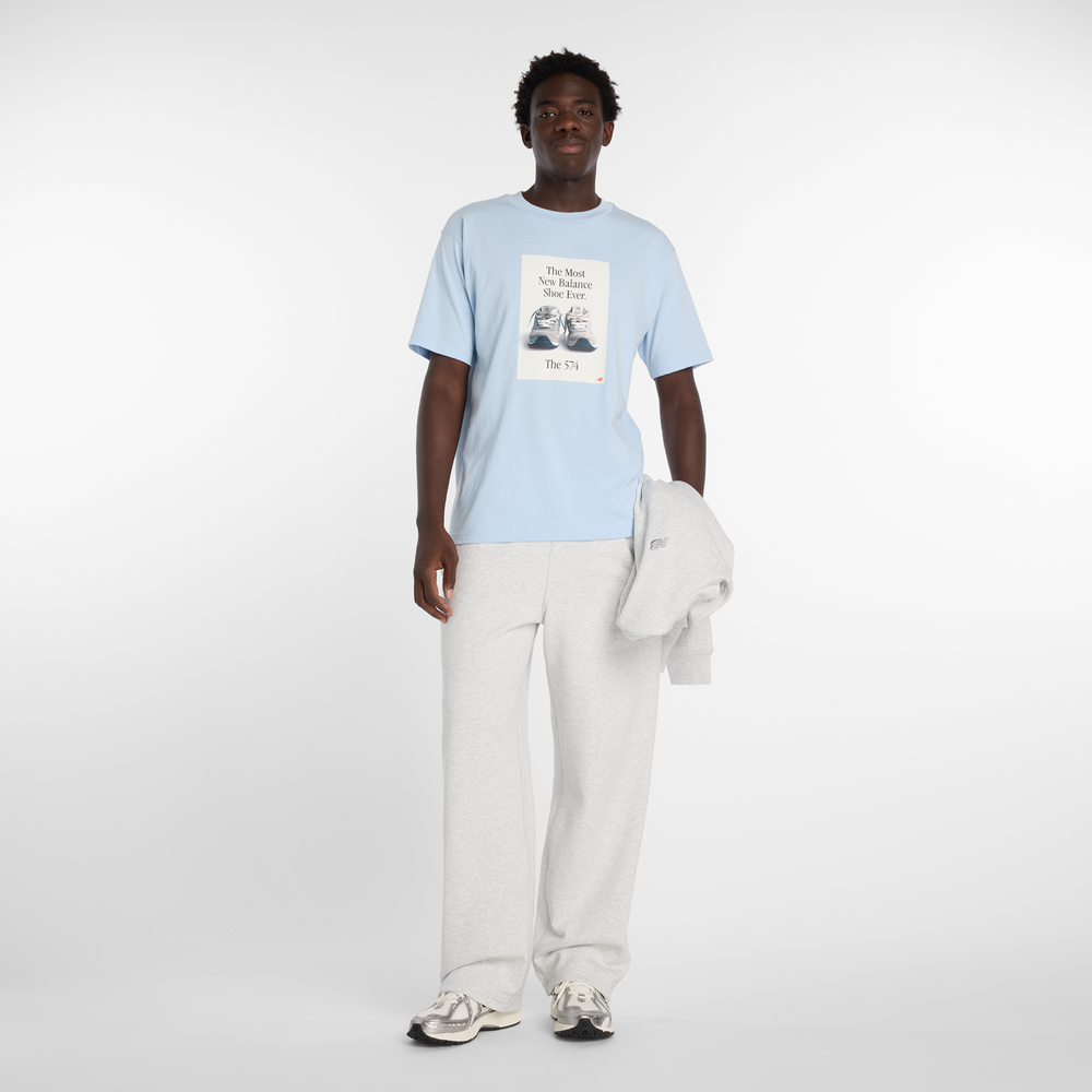 Koszulka męska New Balance MT61B0WFAA1 – niebieska