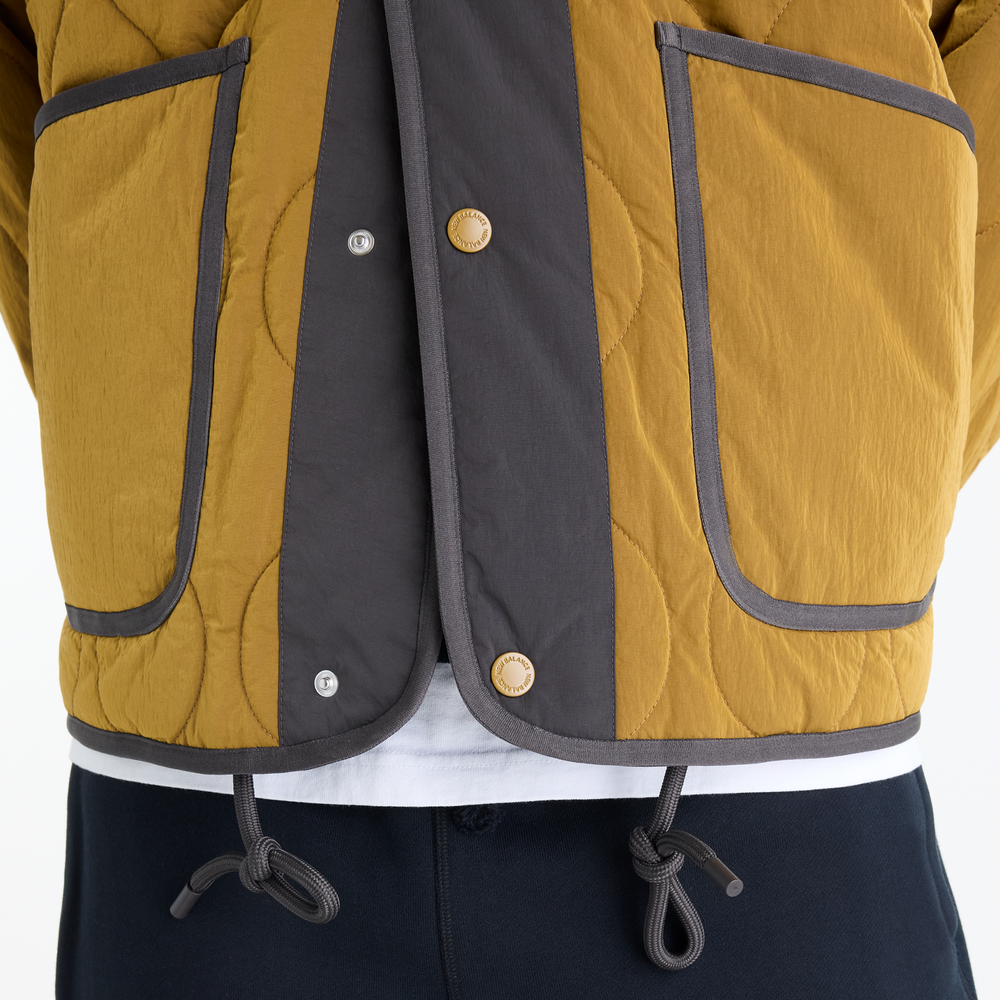 Kurtka męska New Balance Quilted Bomber – żółta