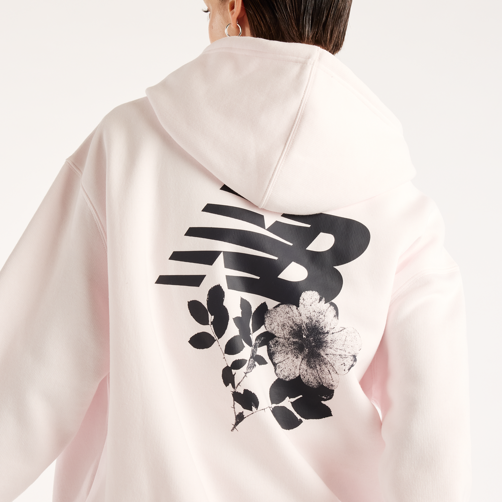 Bluza damska New Balance Pressed Flowers – różowa