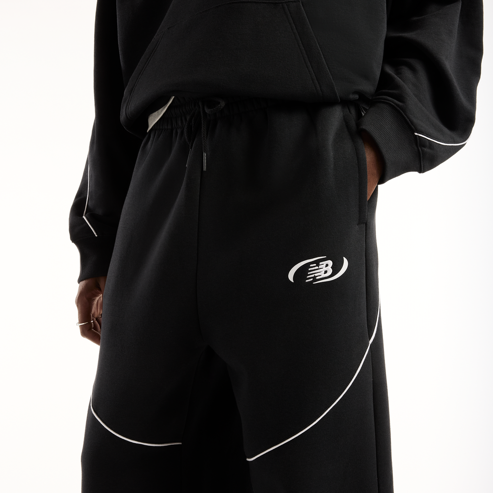 Spodnie męskie New Balance Trackside – czarne