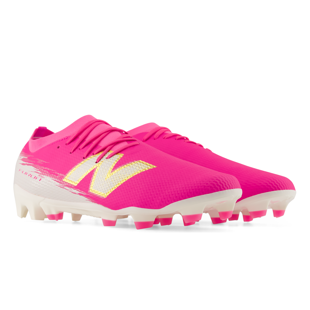 Korki męskie New Balance FURON TEAM FG V8 UF3F4KE – różowe