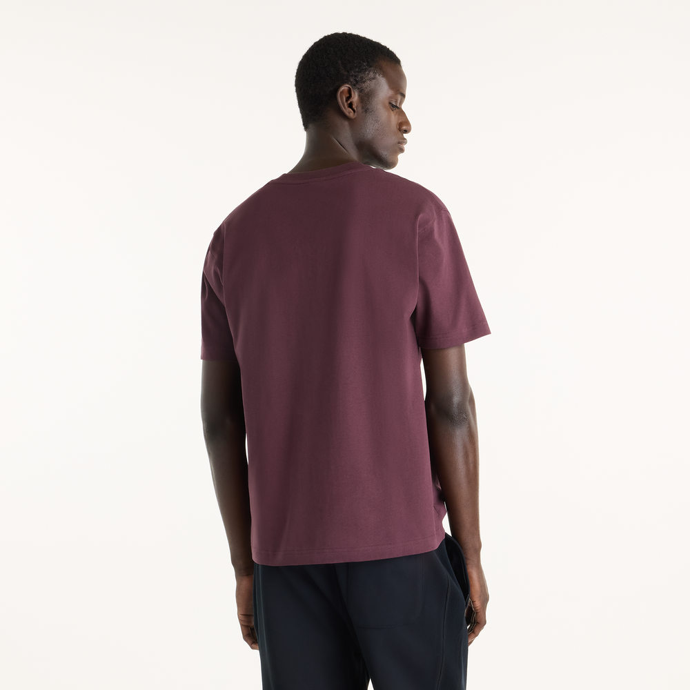 Koszulka męska New Balance Athletics Premium Relaxed Chest Logo – bordowa