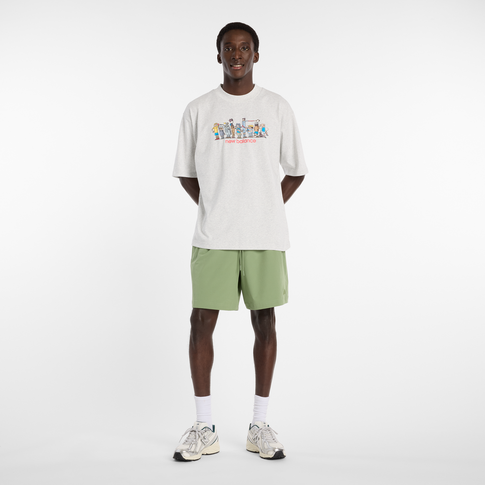 Spodenki męskie New Balance MB6174CDAAR – zielone