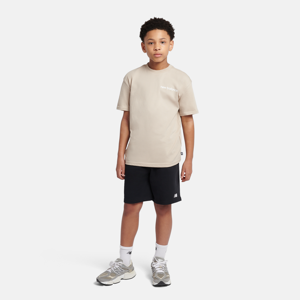 Koszulka dziecięca New Balance YT61A21ATWF – beżowa