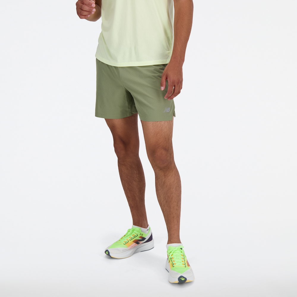 Spodenki męskie New Balance MS41286DEK – zielone