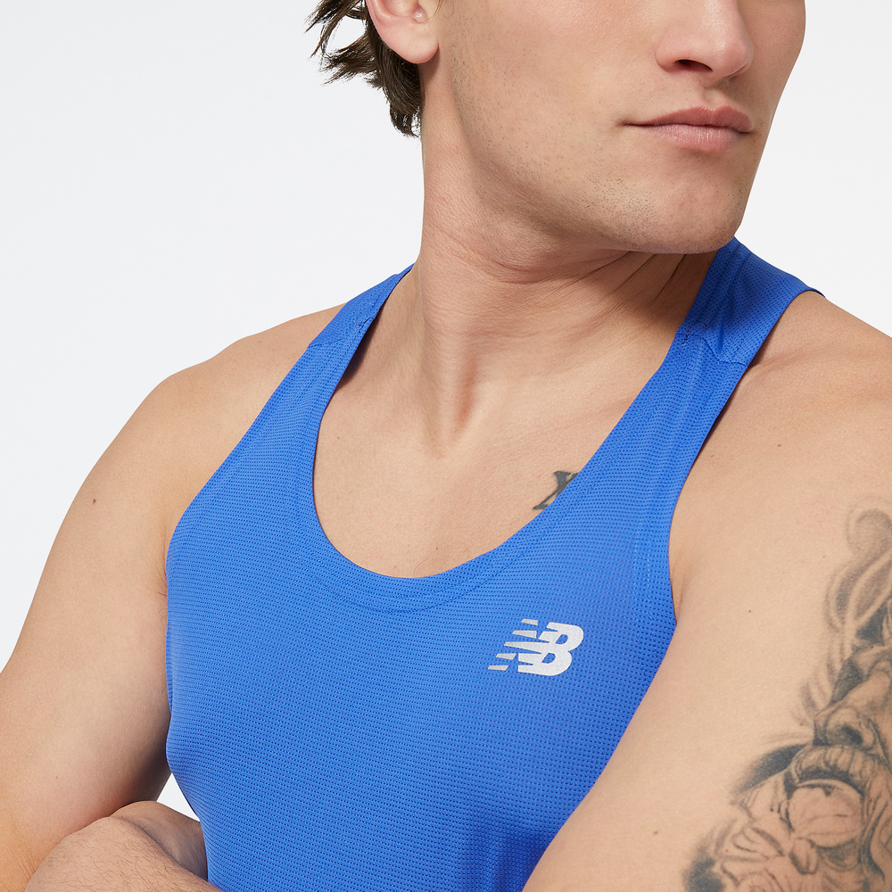 Koszulka męska New Balance MT23220MIB – niebieska