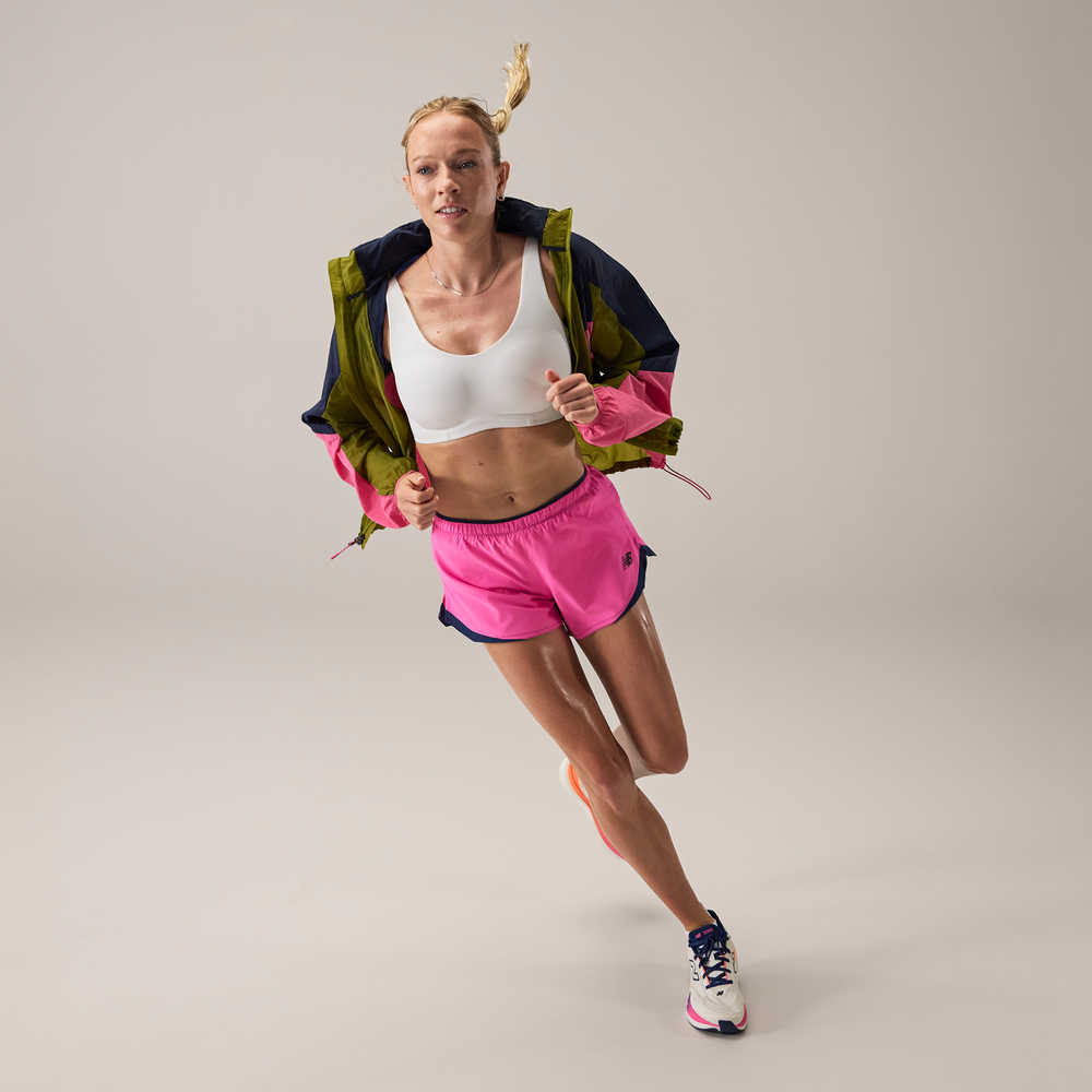 Spodenki damskie New Balance WB61J868AAB – różowe