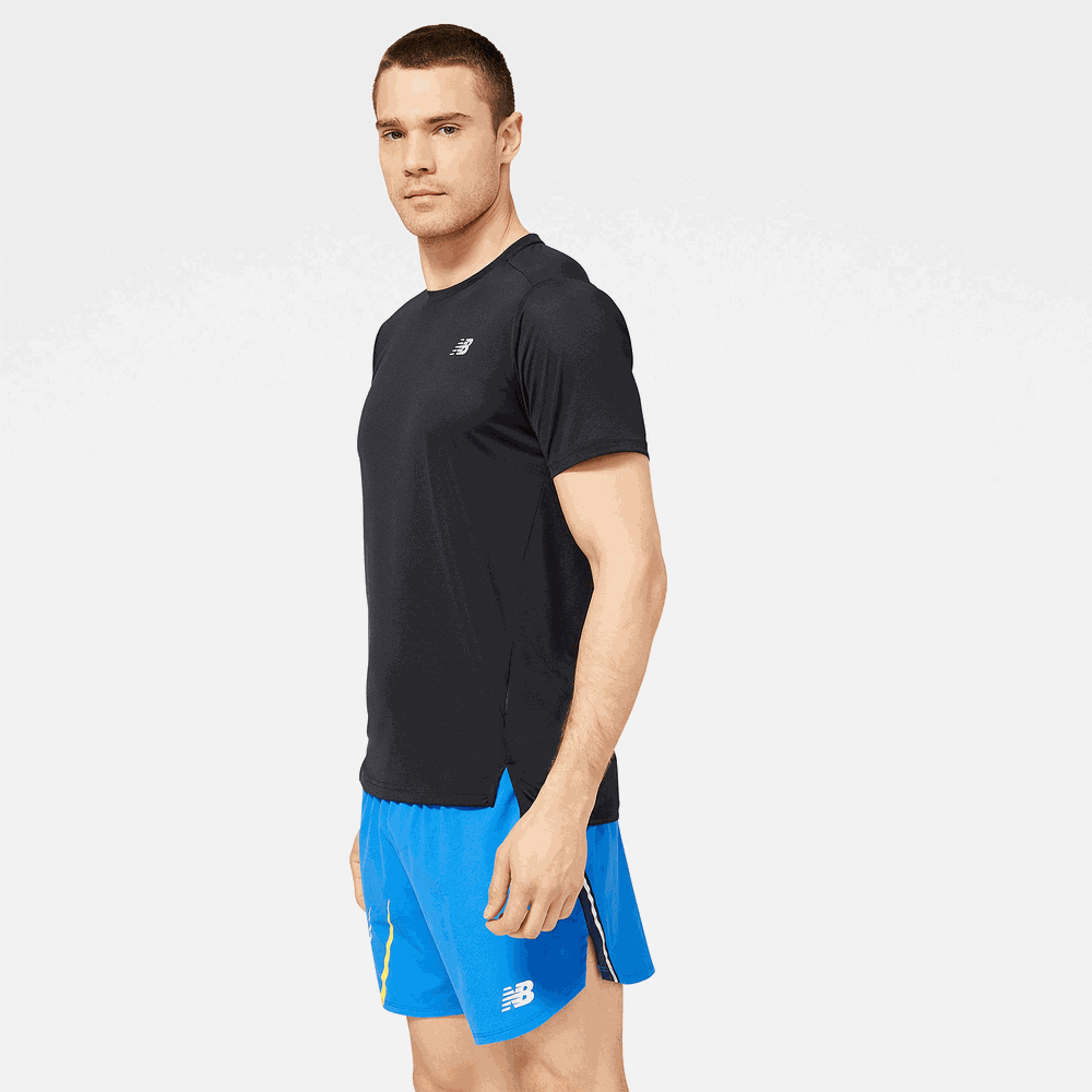 Koszulka męska New Balance MT23222BK – czarna