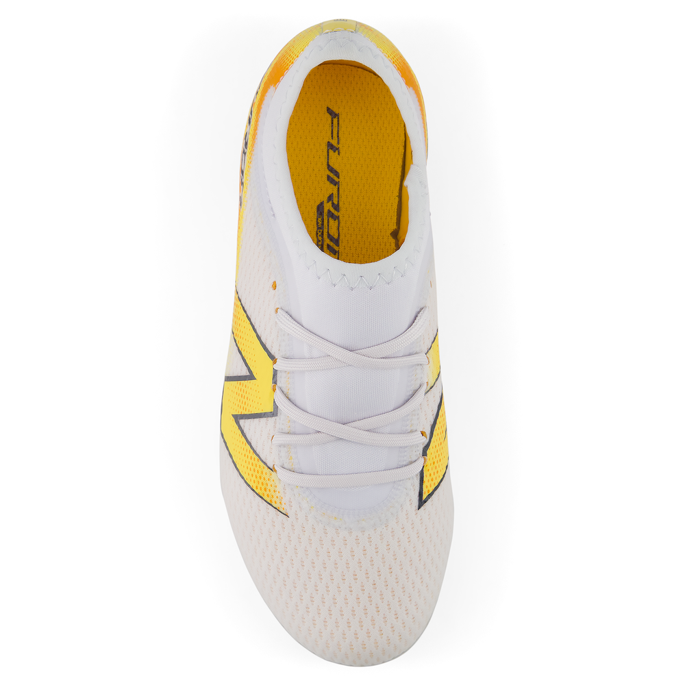 Korki dziecięce New Balance FURON TEAM JNR FG V9 YF3F96W – pomarańczowe