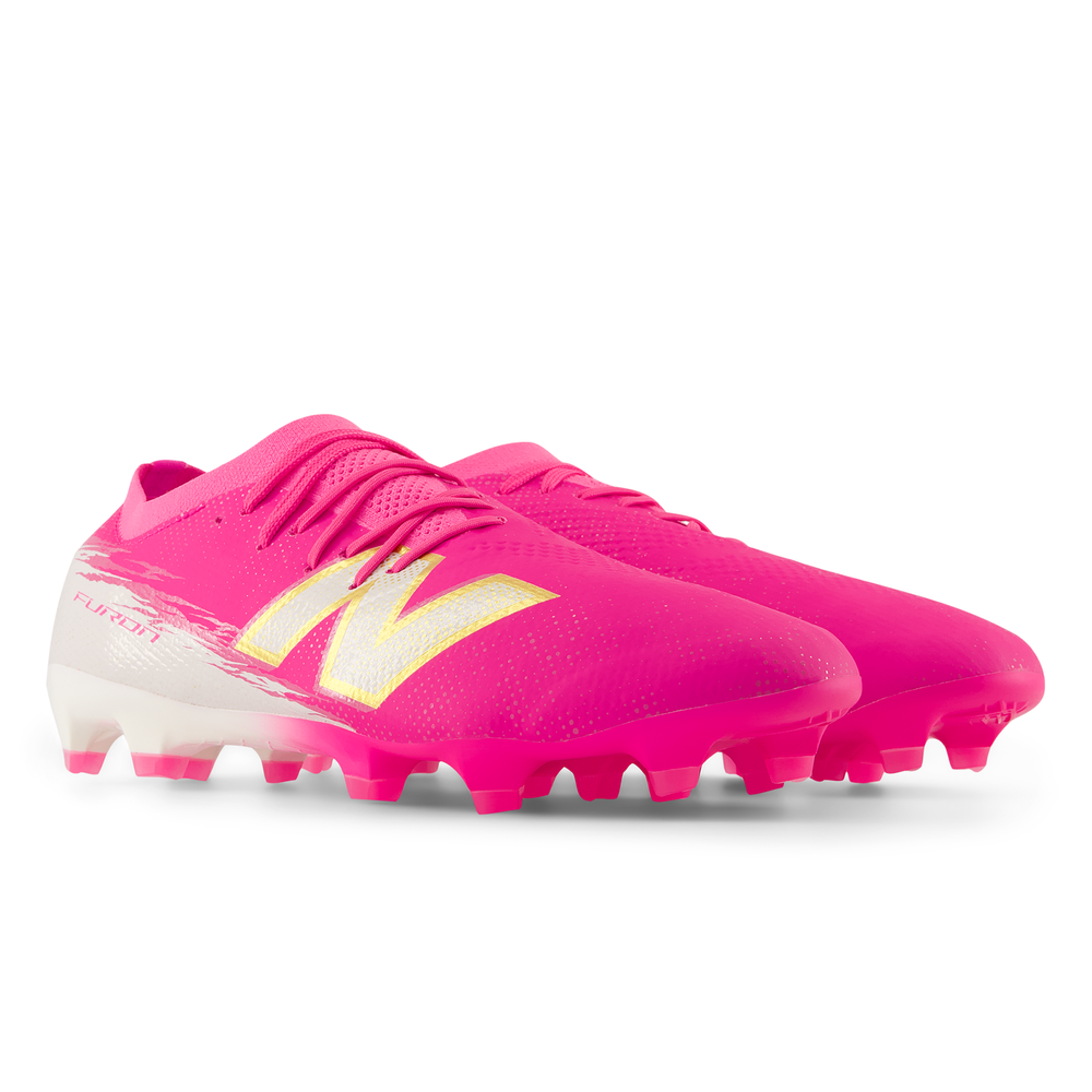 Korki męskie New Balance FURON PRO FG V8 UF2F221 – różowe