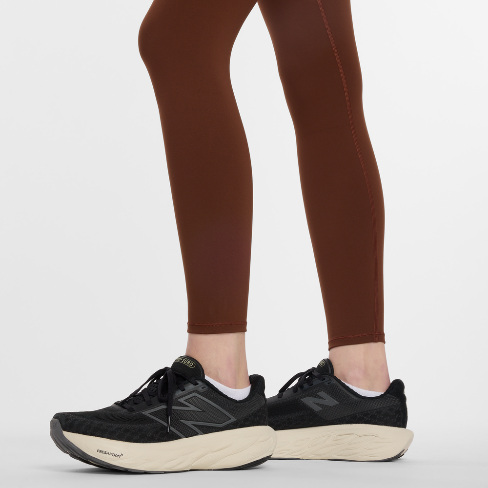 Legginsy damskie New Balance WP51112ROK – brązowe