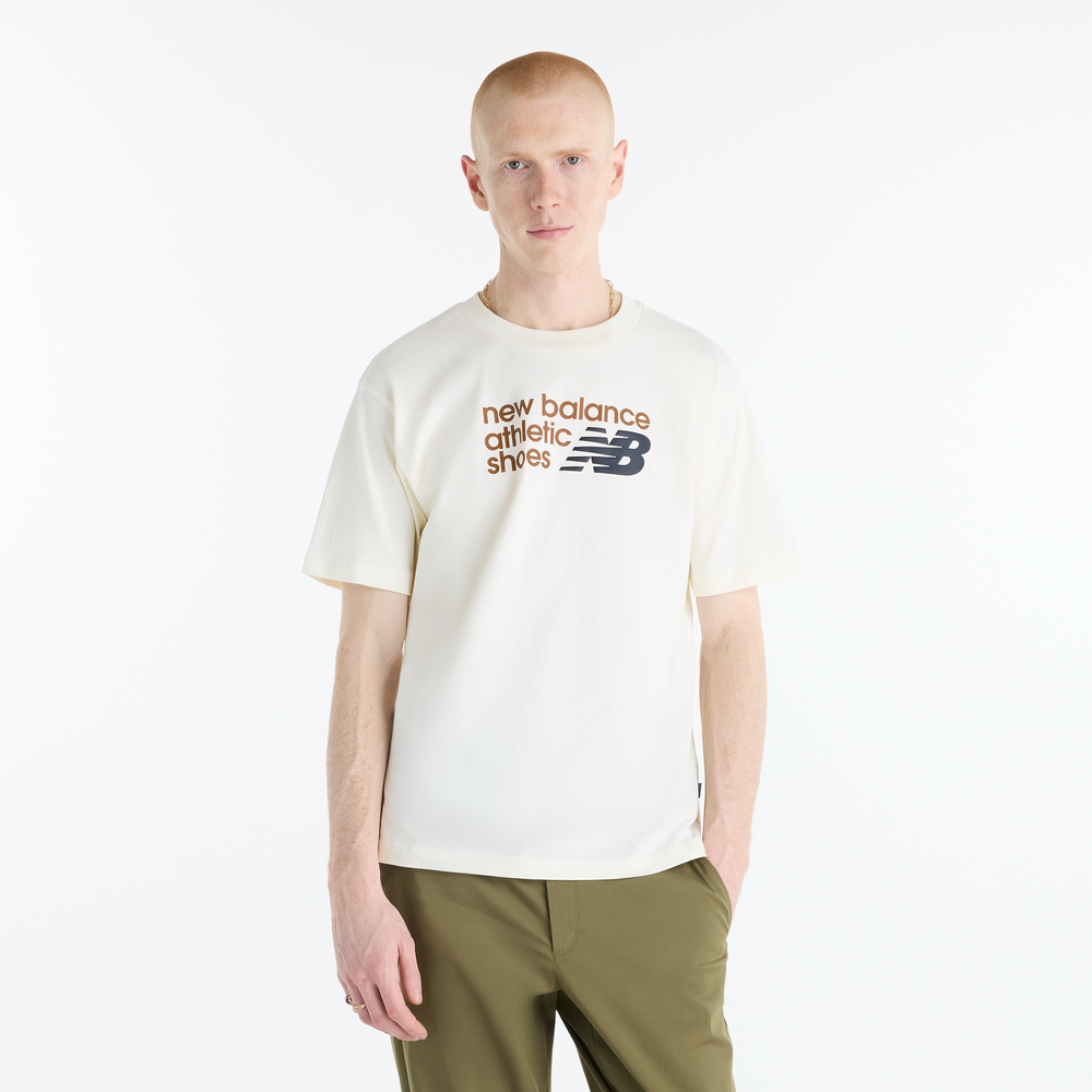 Koszulka męska New Balance MT51900AGA – beżowa