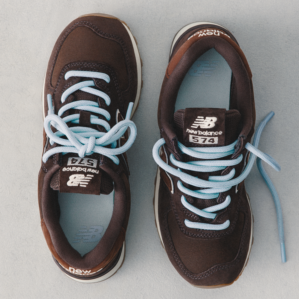 Buty damskie New Balance W57474P – brązowe