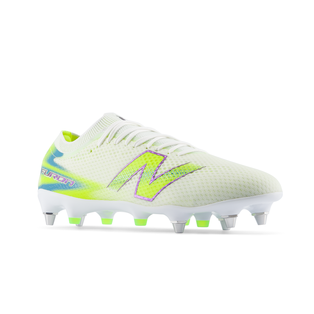 Korki męskie New Balance FURON PRO SG V9 UF2S1Z2 – białe