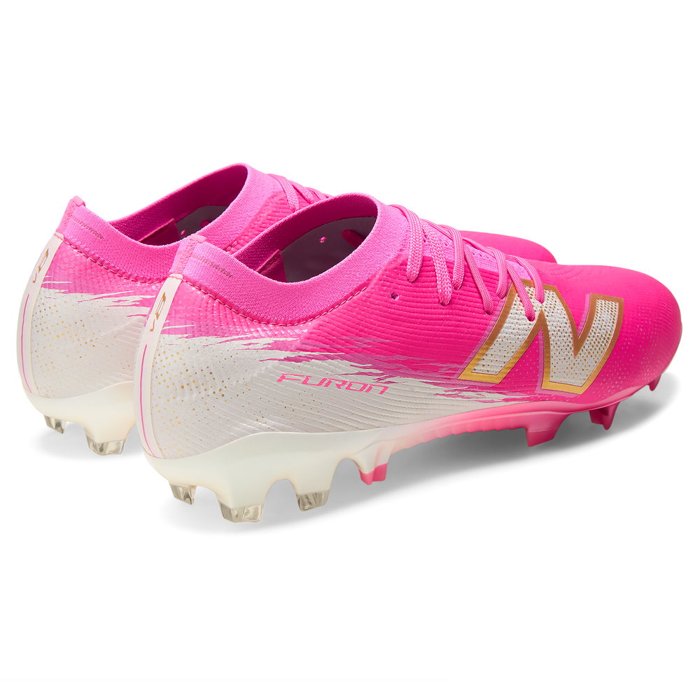 Korki męskie New Balance FURON ELITE FG V8 UF1F6O4 – różowe