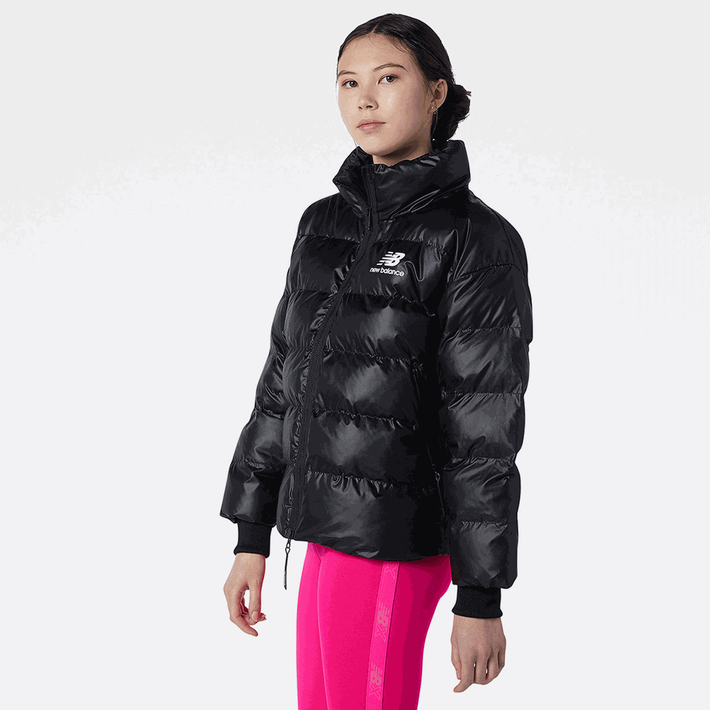 Kurtka zimowa New Balance WJ13508BK damska, czarna