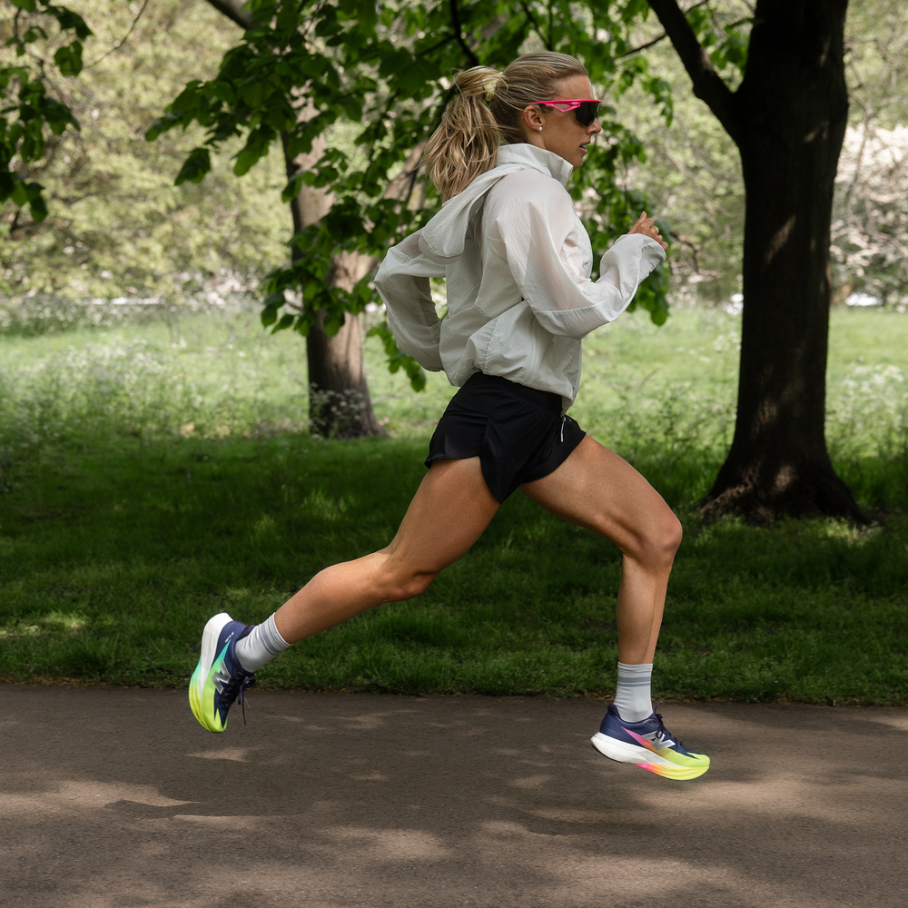 Buty damskie New Balance FuelCell SC Elite V5 WRCEL7UH – granatowe