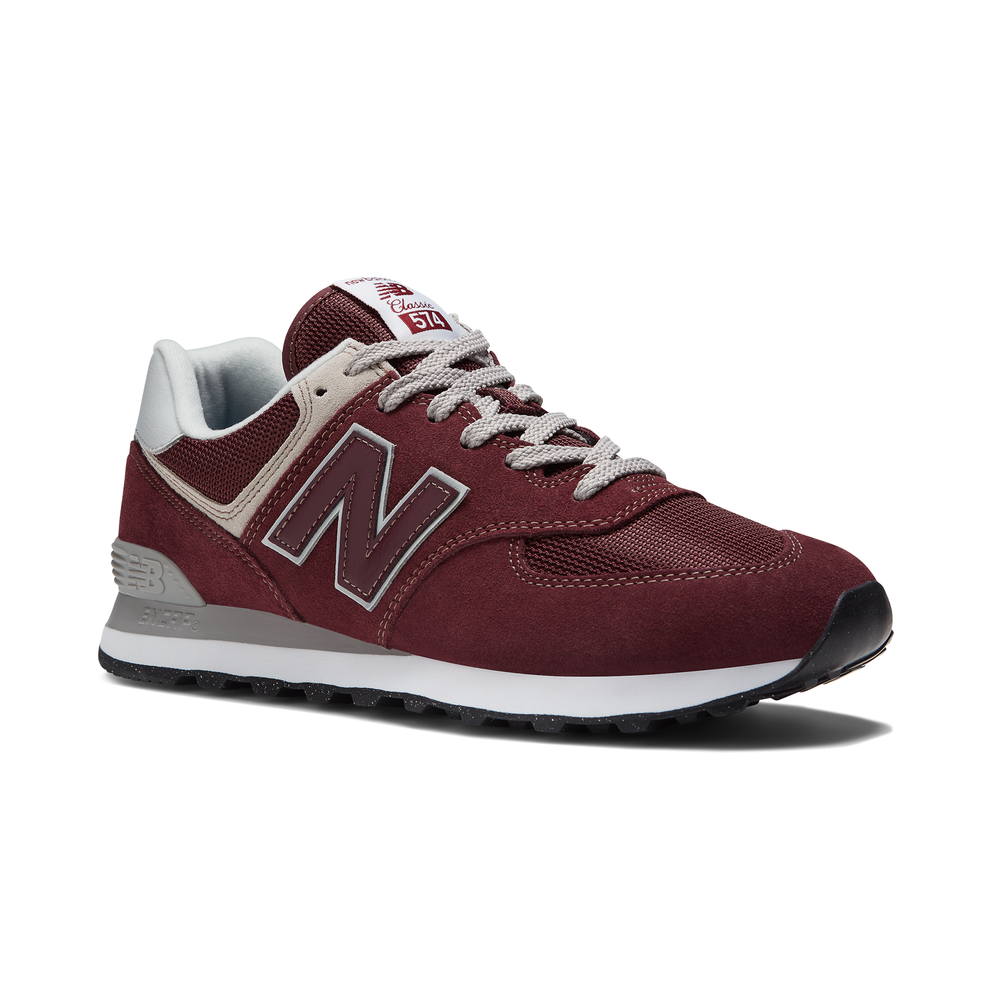 Buty męskie New Balance ML574EVM - bordowe