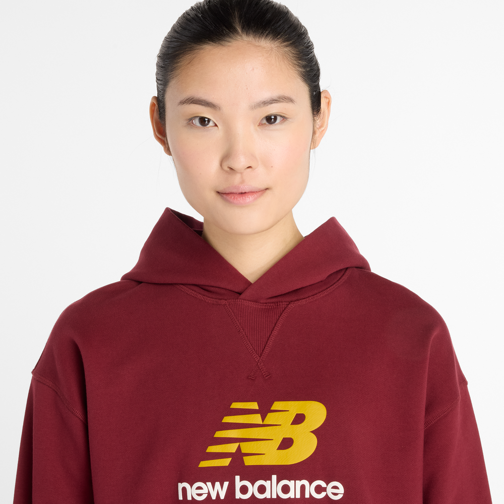 Bluza damska New Balance WT51501MHB – bordowa